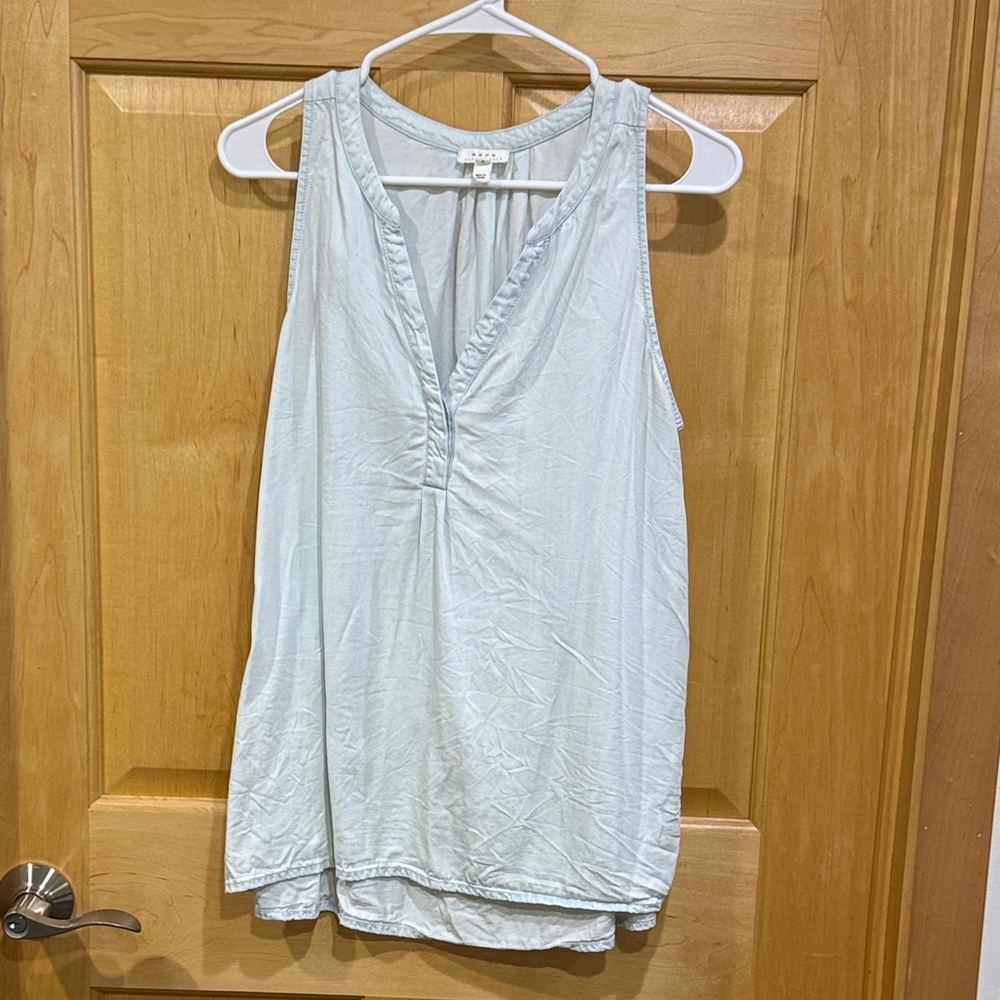 SOFT light  Blue Sleeveless Tank Top size L